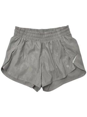 Athleta Gray Lined Running Shorts Mid-Rise XS